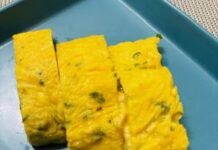 やさしい味わい「長芋としらすのだし巻き卵」旬の一品