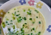 ほっとひと息「さといものまろやか豆乳スープ」旬の一品
